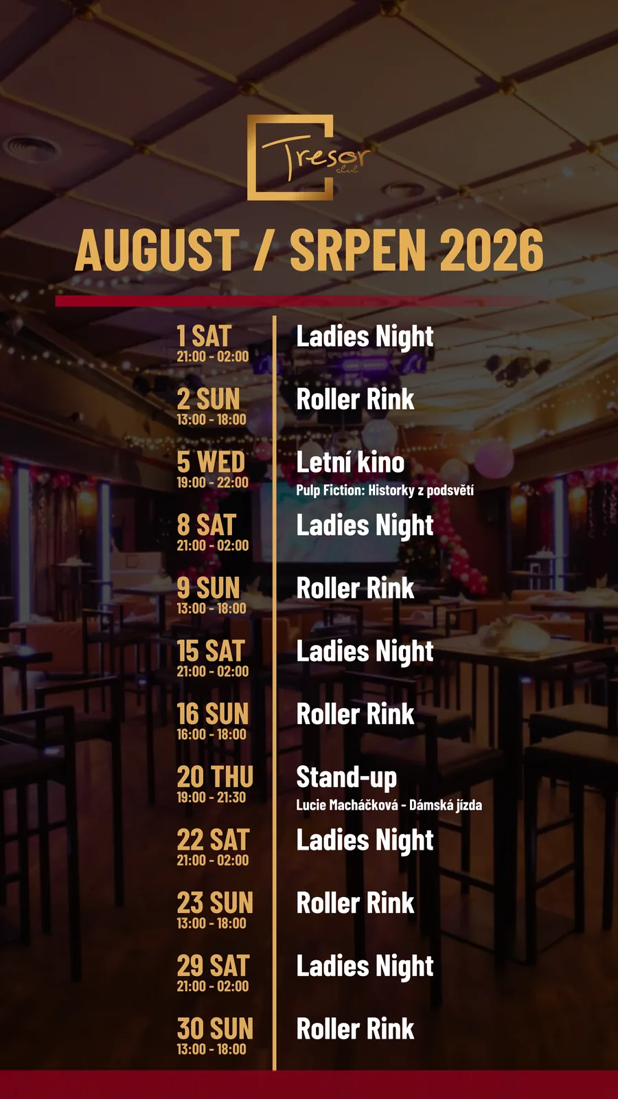 Program Srpen 2026